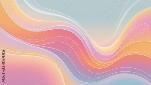 Abstract pastel wave background design