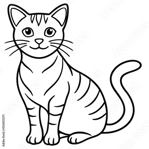 vector illustration of a cat