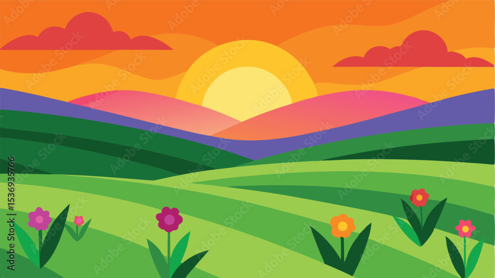 Obraz premium Thunderstorm Over Tropical Rainforest