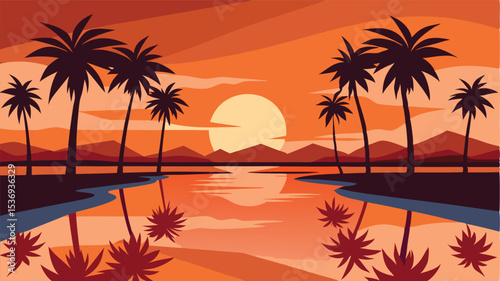 Retro Game Aesthetic Jungle Waterfall