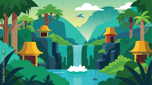 Abandoned Jungle Camp with Broken Equipment