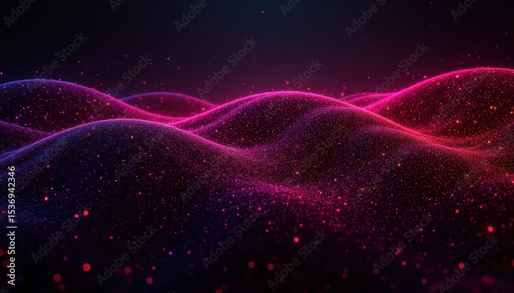 Fototapeta premium Mesmerizing abstract background with glowing particles and dynamic visual effects
