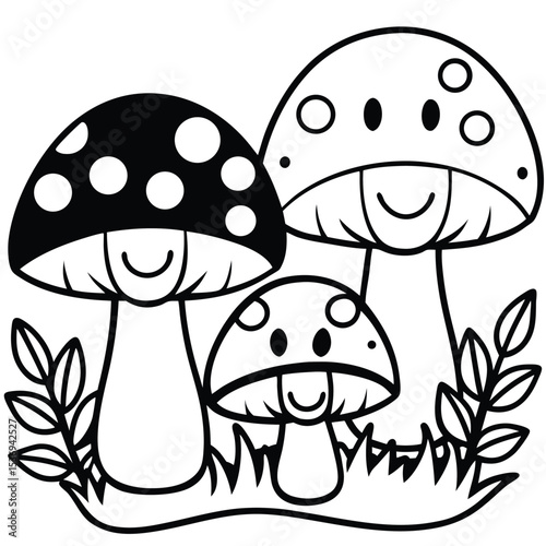 mushroom cartoon illustration