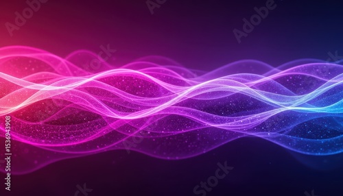 Dynamic abstract wave lines flowing across a vibrant background design