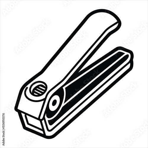Nail clipper icon illustration isolated on white background