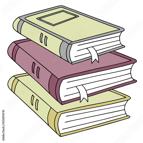 A stack of old books isolated on white signifies education, literature, and the wisdom found through reading and learning in a library or school setting