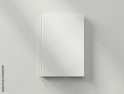 Blank book cover mockup layout design with shadows for branding. Vector illustration,livre, couverture, affaires, blanc, 
