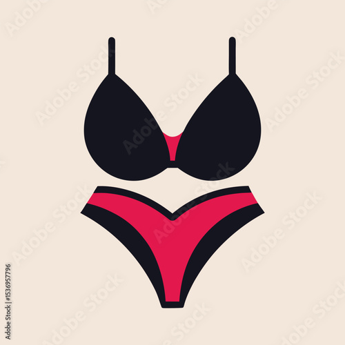 vector illustration of Lingerie icon