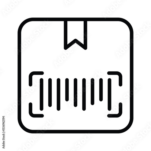 Download our premium glyph style icon of product code