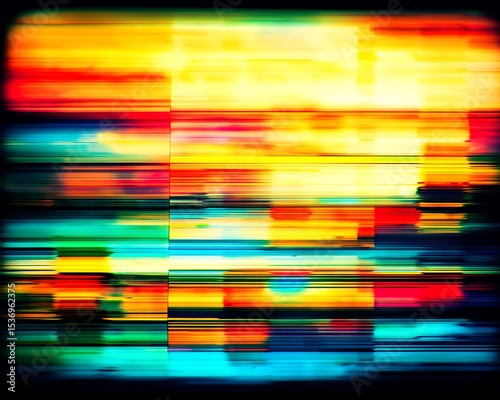 Vibrant abstract digital art