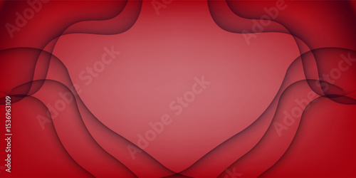 Abstract red background with shiny light blue shadow element decoration, suit for presentation design, web banner, social media cover and more