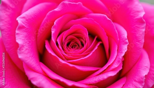 Exquisite pink rose in bloom, a stunning closeup on lush green background pink