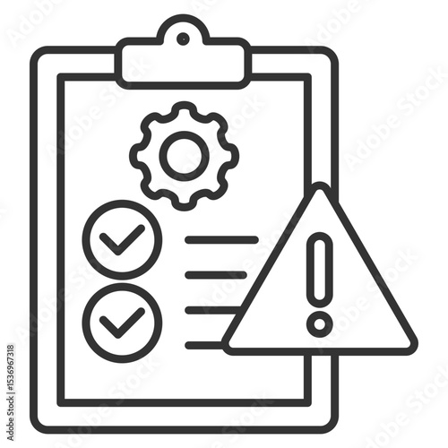 Hazard Control Outline Icon Element For Design