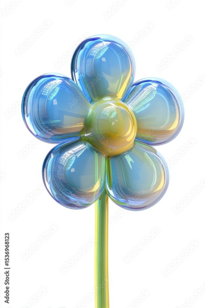 Plastic toy flower art confectionery illustration. Plastic toy flower art confectionery illustration.