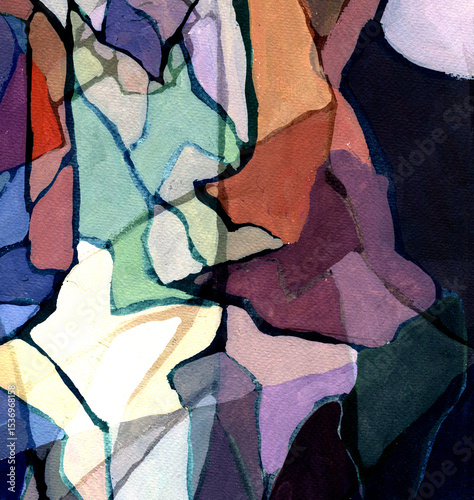 Expression of painting color and brushstroke. Explosive color neon glow. Abstract illustration for background