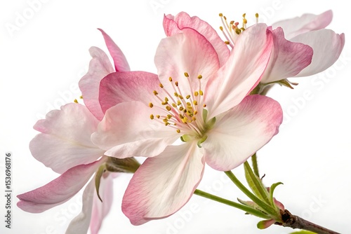 pink lily isolated on white