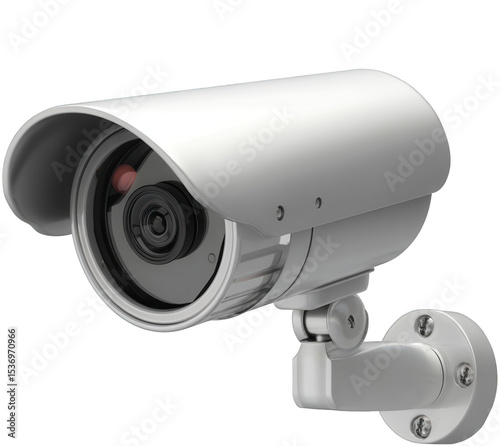 Modern Surveillance Camera Design for Security Monitoring in Various Settings with Transparent Background
