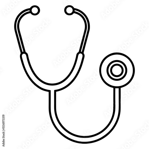 Stethoscope Line Art Symbol