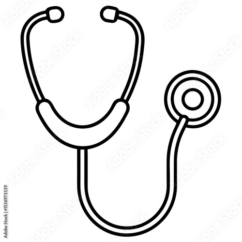 Stethoscope Line Art Symbol
