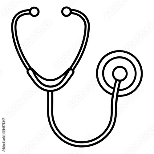 Stethoscope Line Art Symbol