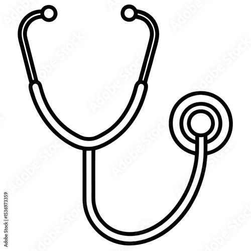 Stethoscope Line Art Symbol