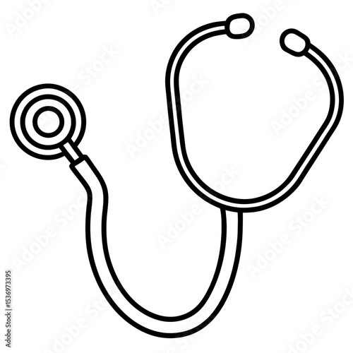 Stethoscope Line Art Symbol