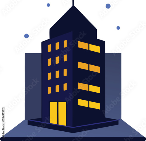 vector illustration of building