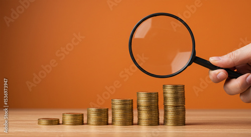 Growing wealth success financial future prosperity examine analyze invest money growth