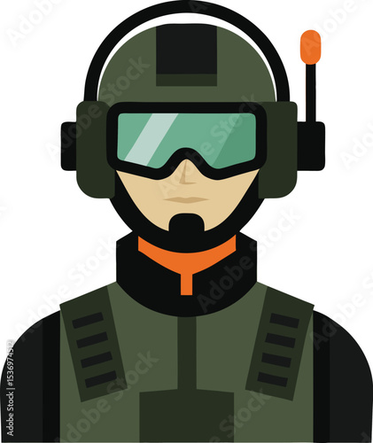 cartoon soldier with a gun