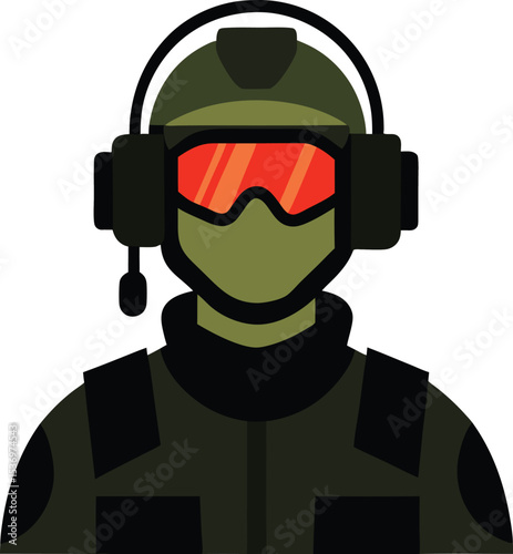 soldier in military uniform
