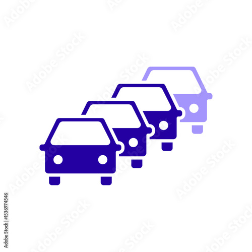 Icon a congestion, isolated against a clean background.