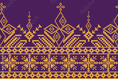 Cross-stitch pattern, Traditional Slavic ornament ,Ukrainian embroidery,Folklore design, Eastern European textile, National costume detail,
Handmade needlework, Rustic fabric design.