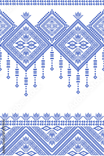 seamless geometric pattern, Cross-stitch pattern, Traditional Slavic ornament ,Ukrainian embroidery,Folklore design, Eastern European textile, National costume detail,
Handmade needlework.