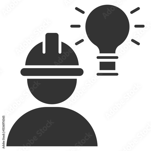 Awareness Glyph Icon Element For Design