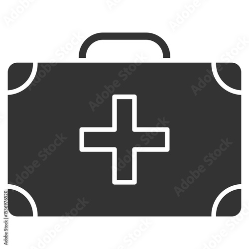 First Aid Glyph Icon Element For Design