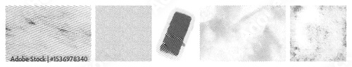 Vector Abstract linear gradients transition from dense stripes to scattered dots.