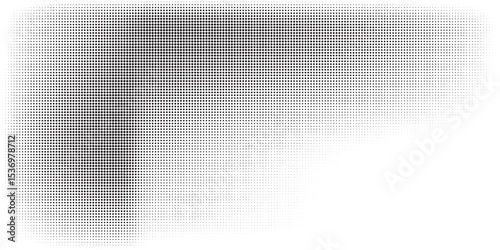 Mesmerizing High-Contrast Halftone Patterned Abstract Image in Monochrome Art Style