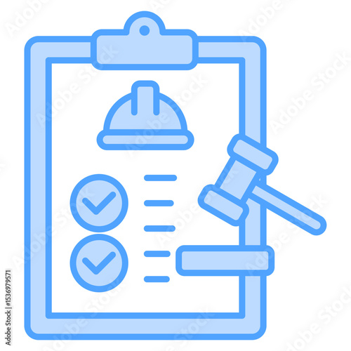 Regulation Blue Icon Element For Design