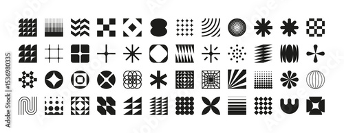 Fotografía Collection of geometric and abstract shapes.