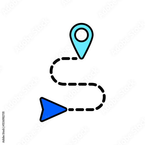 Icon a gps, isolated against a clean background.
