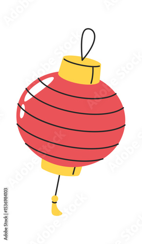 Japanese lantern cartoon traditional light