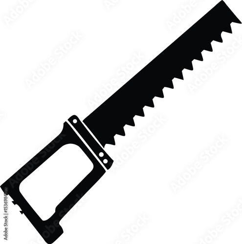 vector illustration of a saw