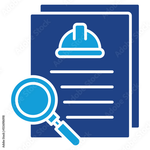 Inspection Dual Tone Icon Element For Design