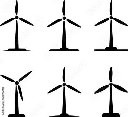 Windmill icon vector illustration design silhouette