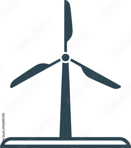 Windmill icon vector illustration design silhouette