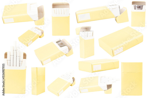cigarette box on white background product