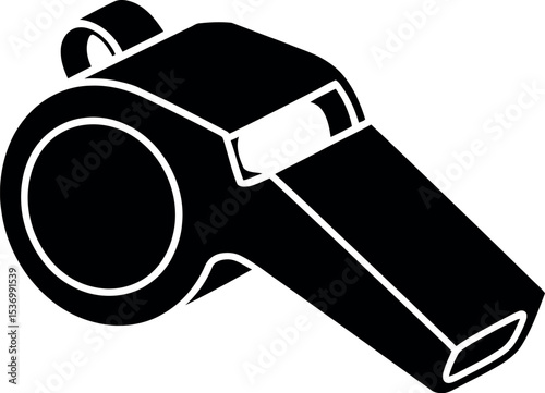 whistle silhouette on white background images
