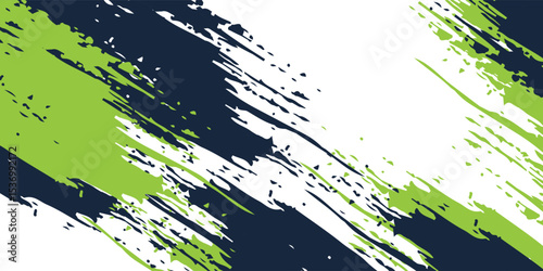 Abstract and Colorful Brush Background with Halftone Effect. Brush Stroke Illustration