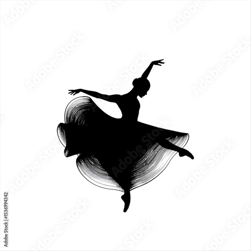 ballet dancer in black