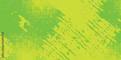 Dots halftone yellow green color pattern gradient texture background vector illustration eps10